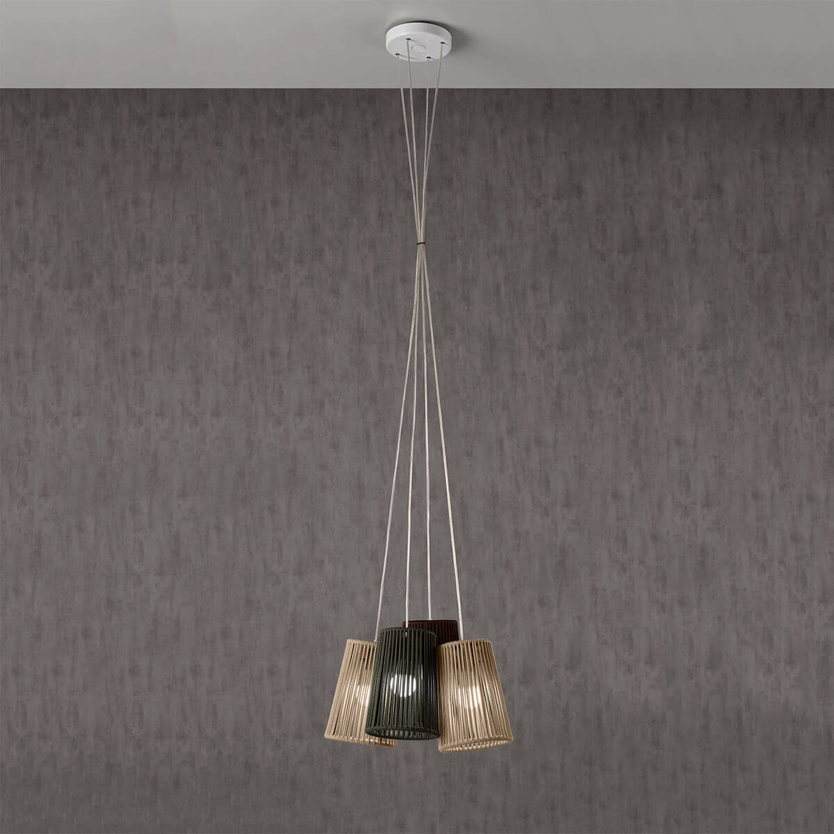 BOUQUET - Suspension 4 lampshades | E27 1