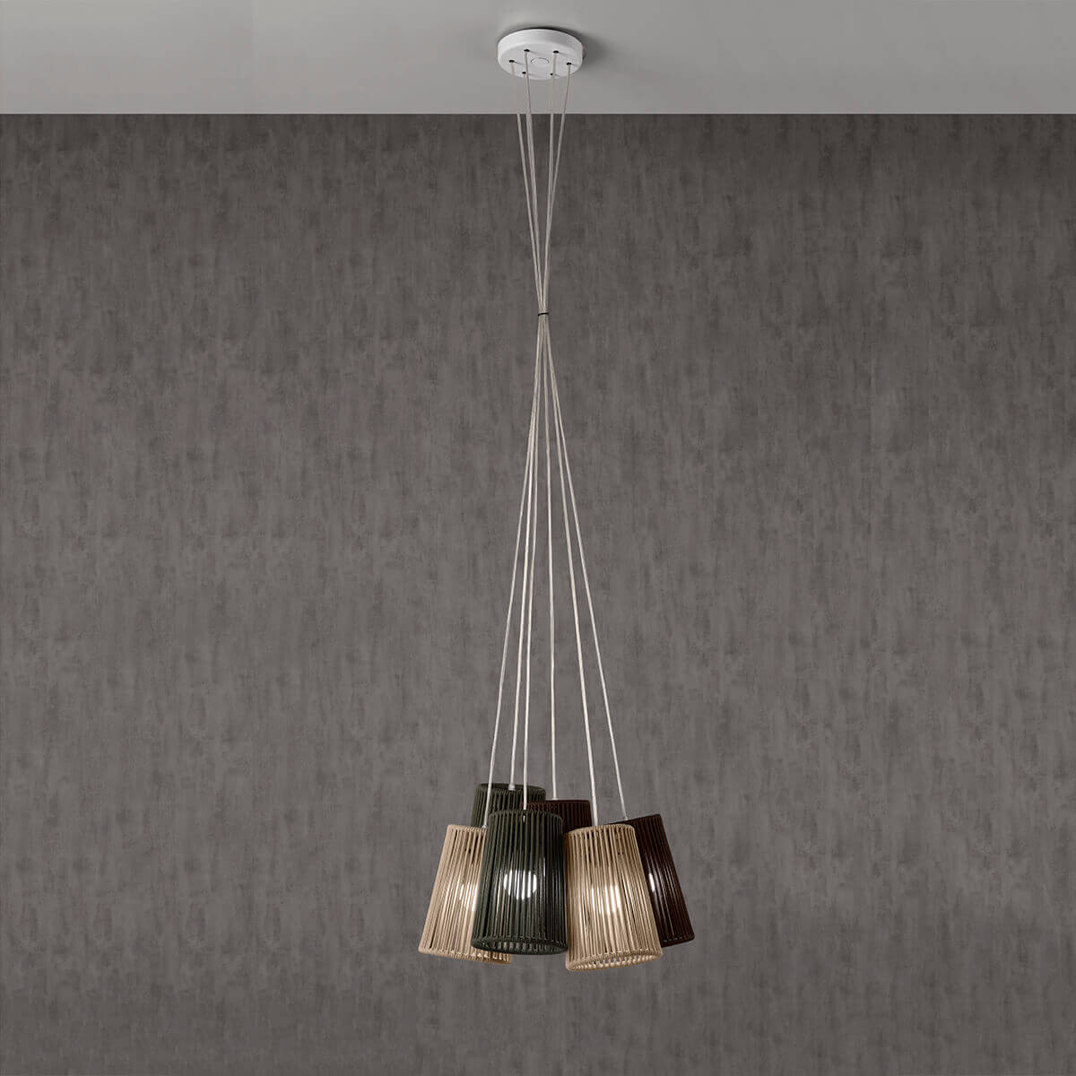 BOUQUET - Suspension 6 lampshades | E27 1