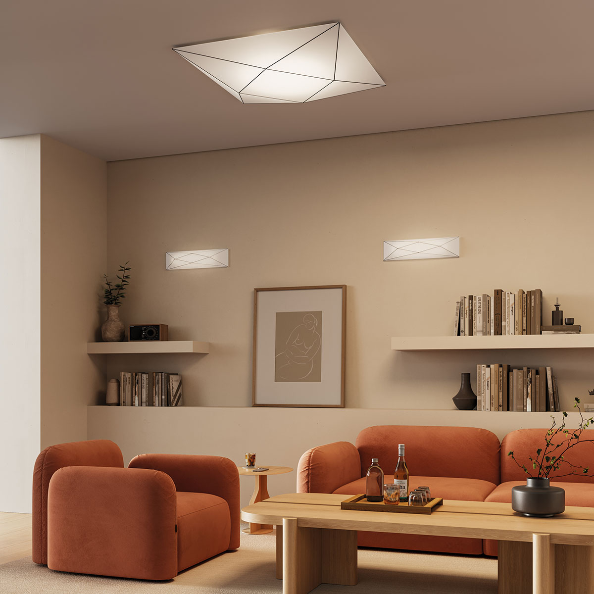 POLARIS ceiling and wall lamp