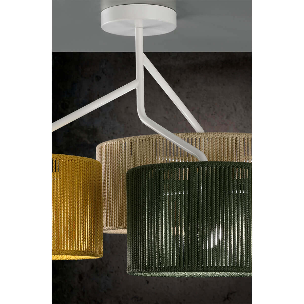 SENIA - Ceiling 3 lampshades | E27 3
