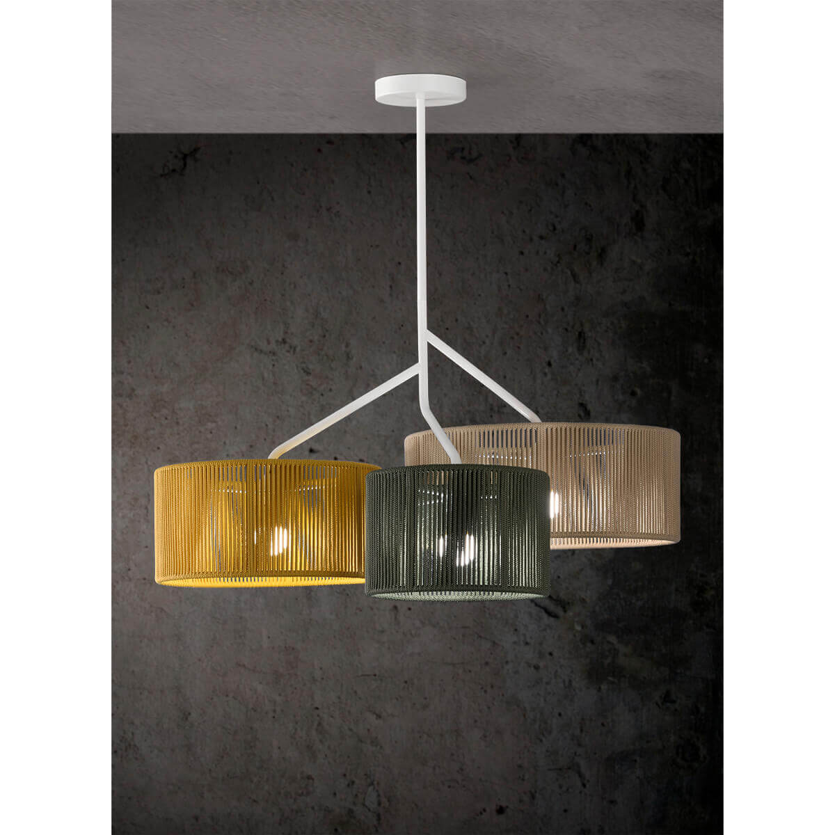 SENIA - Ceiling 3 lampshades | E27 1