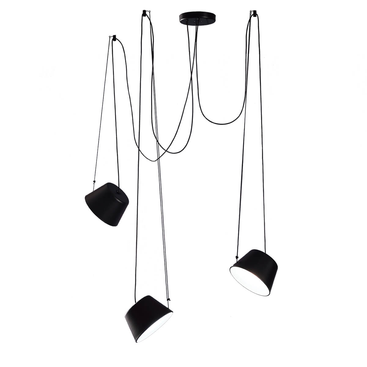 SENTO – Suspension 3 lampshades | Ø22 cm