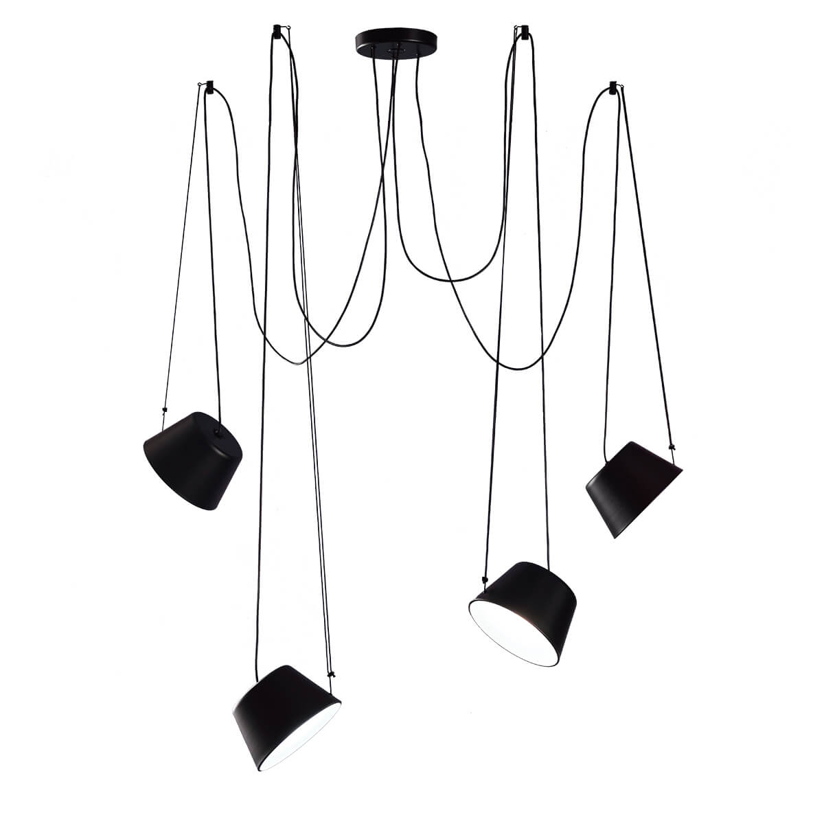 SENTO – Suspension 4 lampshades | Ø22 cm