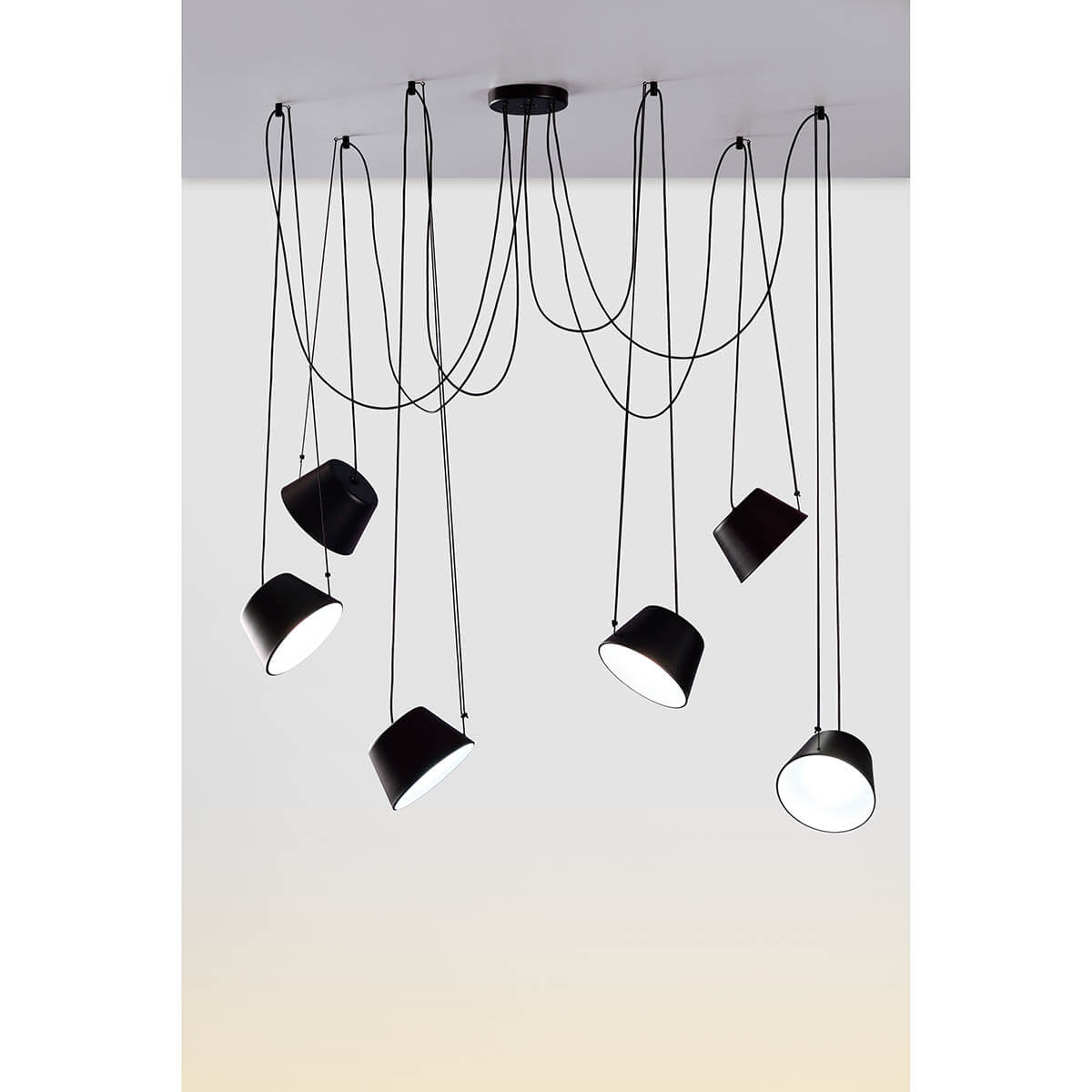 SENTO – Suspension 6 lampshades | Ø22 cm 1