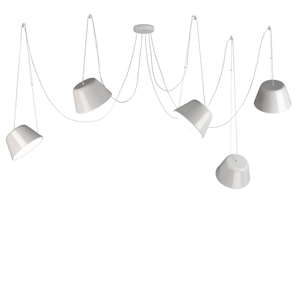 SENTO – Suspension 5 lampshades | Ø31 cm