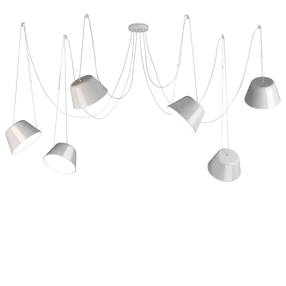 SENTO – Suspension 6 lampshades | Ø31 cm