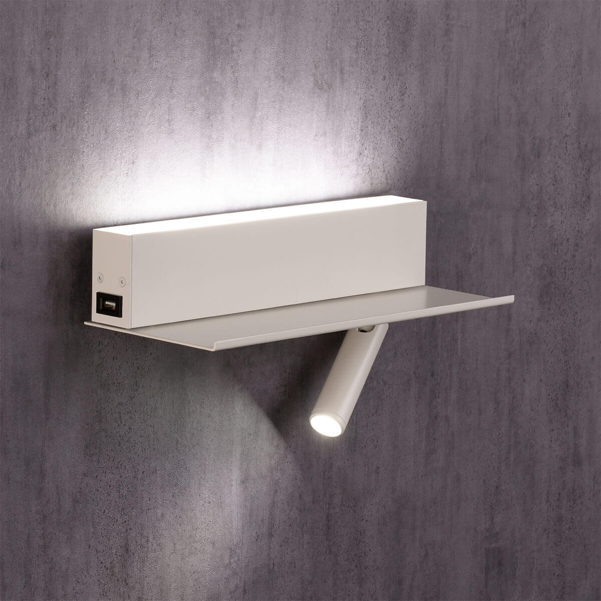 TI-ZAS - Wall lamp 33 cm with USB + spotlight | PCB LED 2