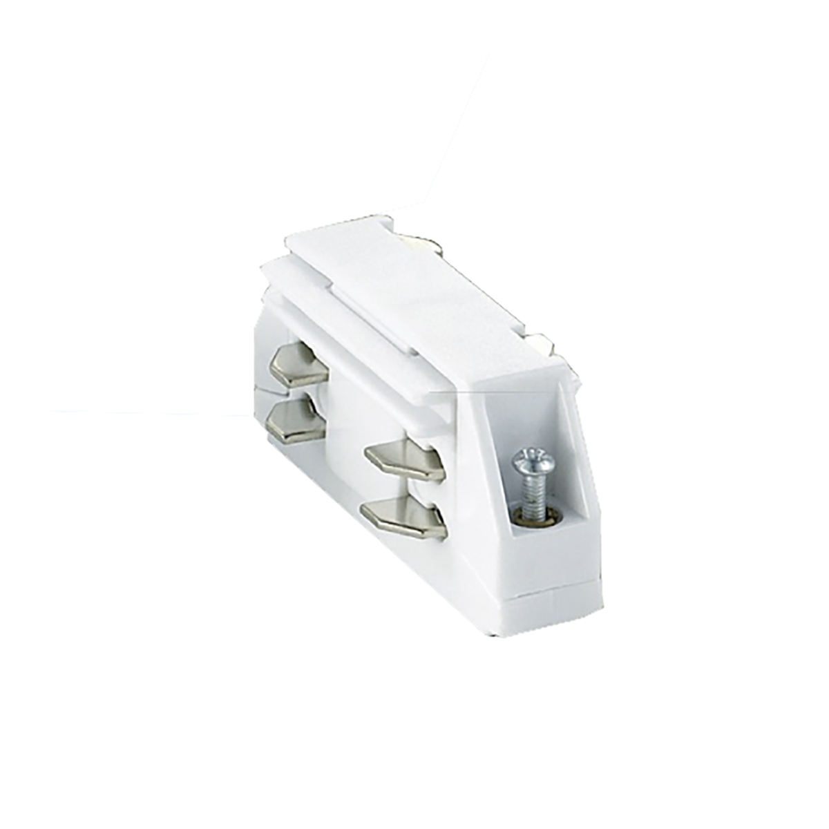 In-line connector for 2 track rails