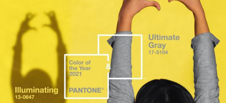 Ultimate Gray + Illuminating: PANTONE 2021